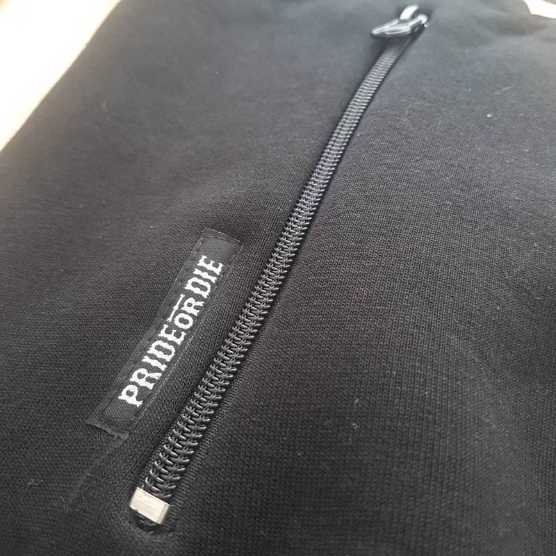 PRIDE OR DIE fight for honor hoodie-Black